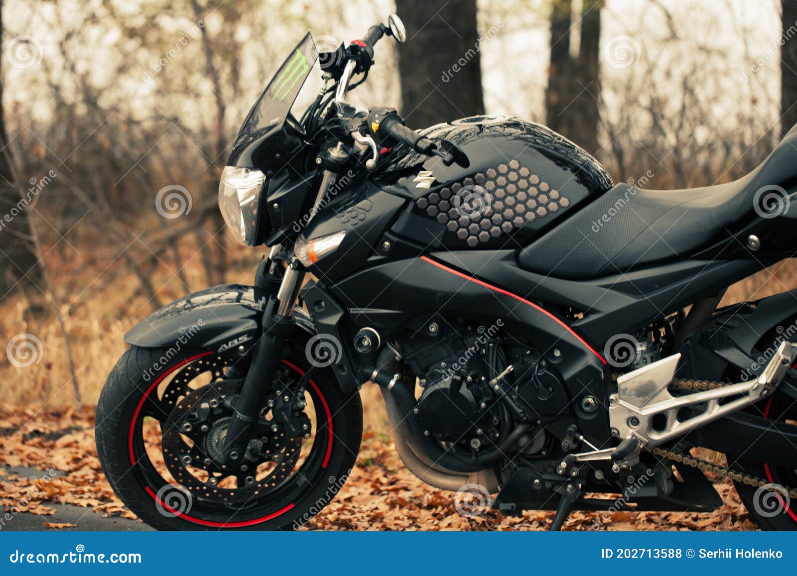 Fotos de Negro Suzuki Gsr600 Motocicleta Naturaleza - Imagen de © SergeyTay  #429276038