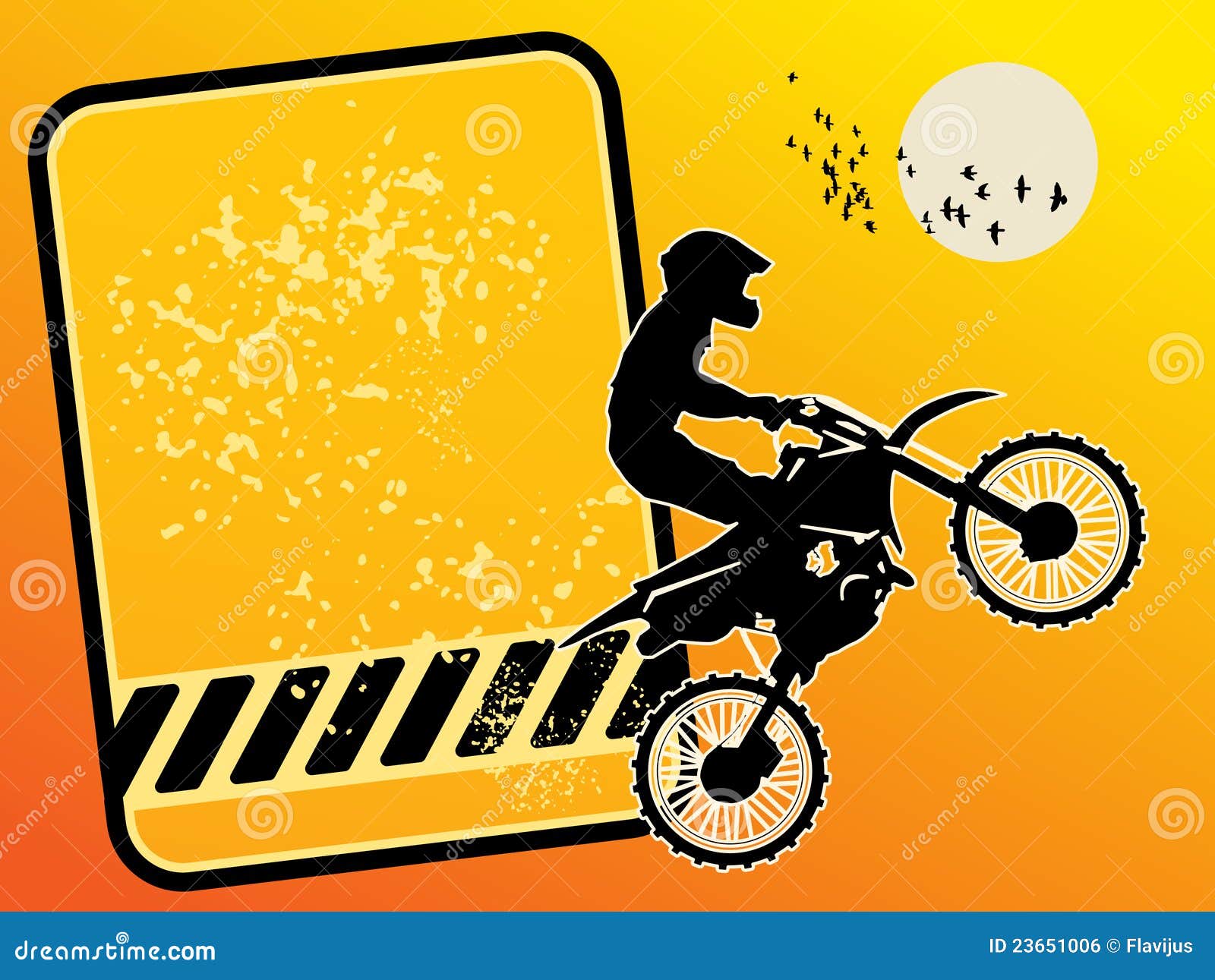 Motocross stock vector. Illustration of poster, extreme 23651006