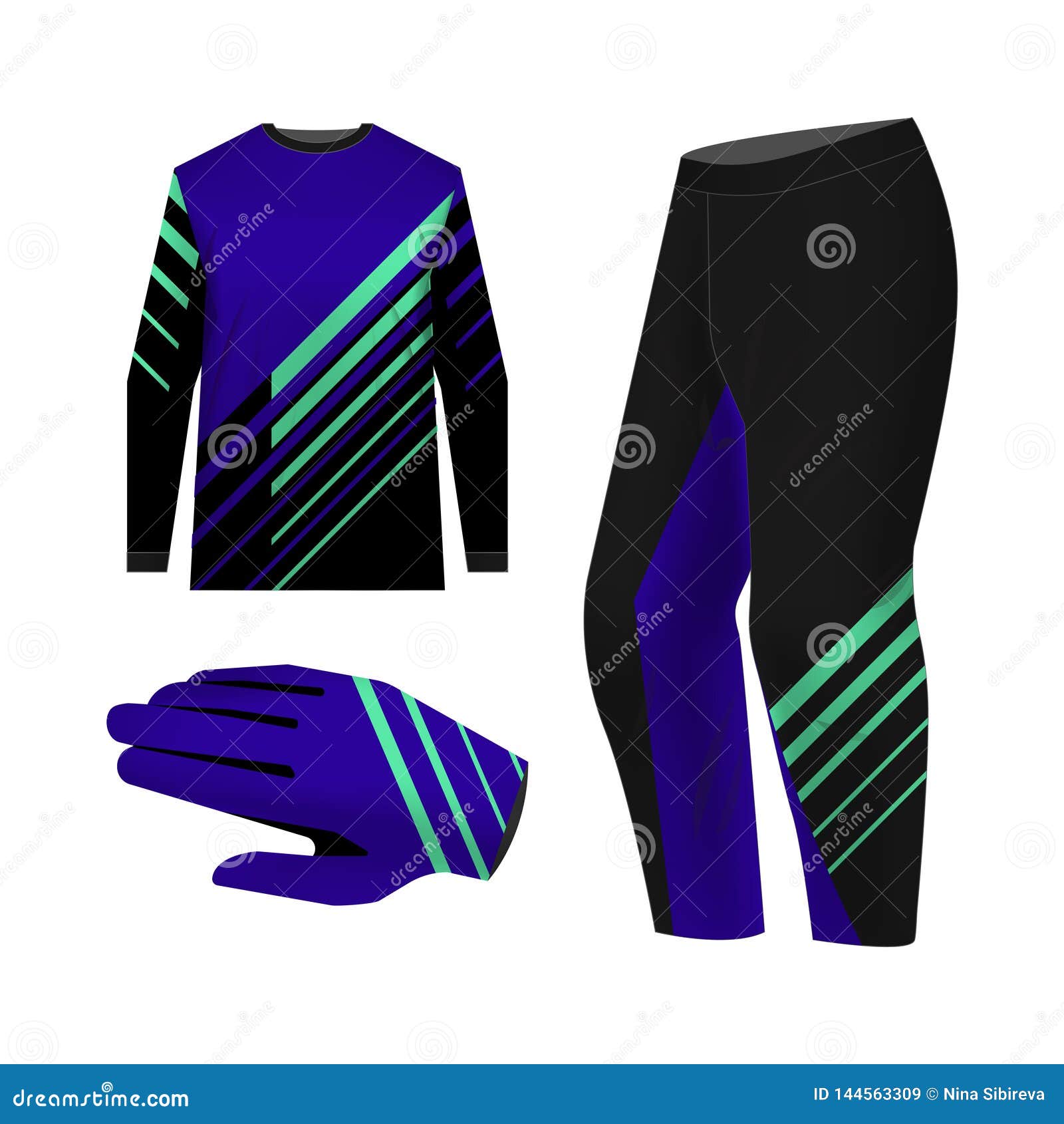 Download Motocross kit templates stock illustration. Illustration ...