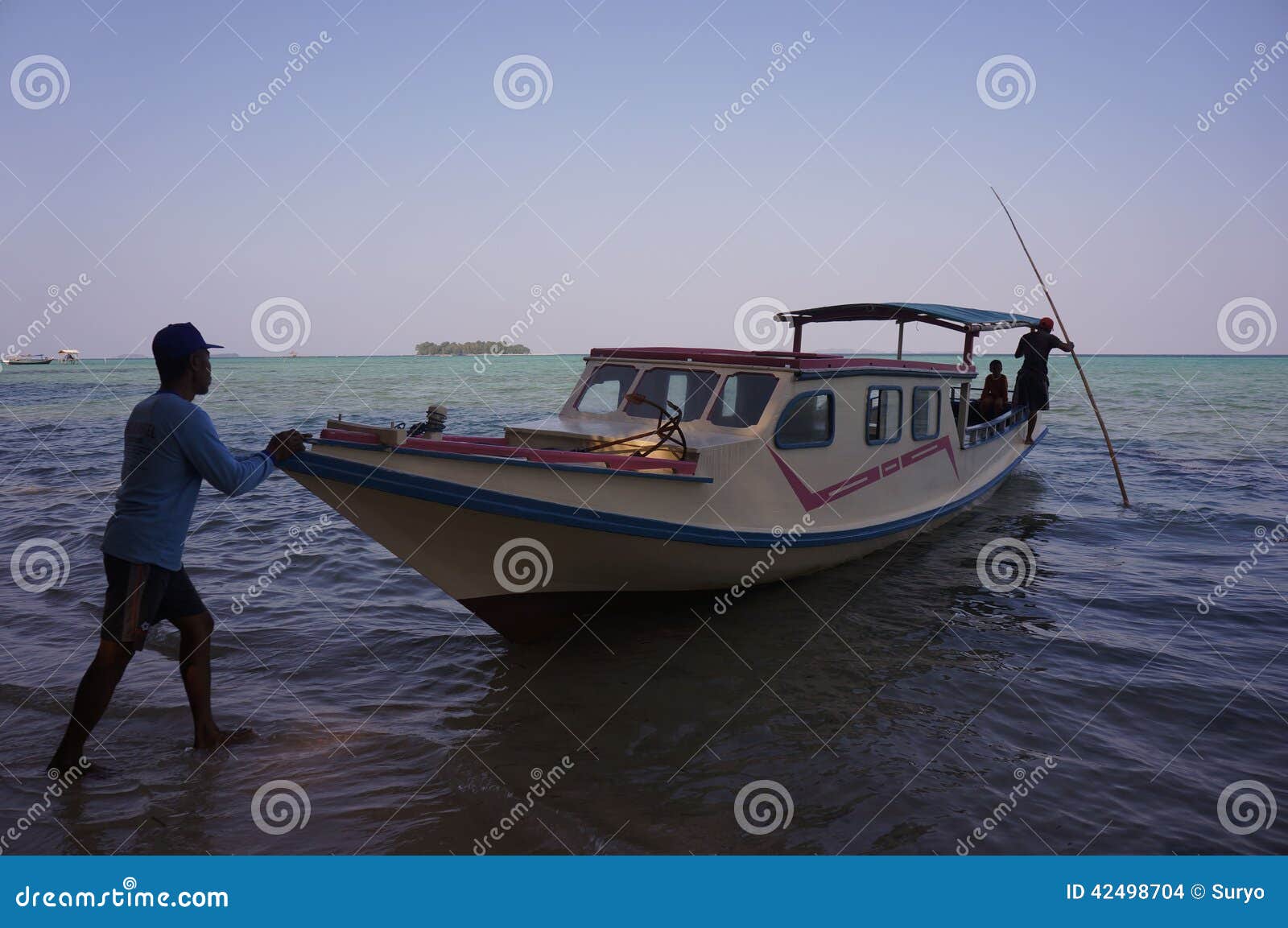 Motor boat editorial stock image. Image of means, motor 42498704