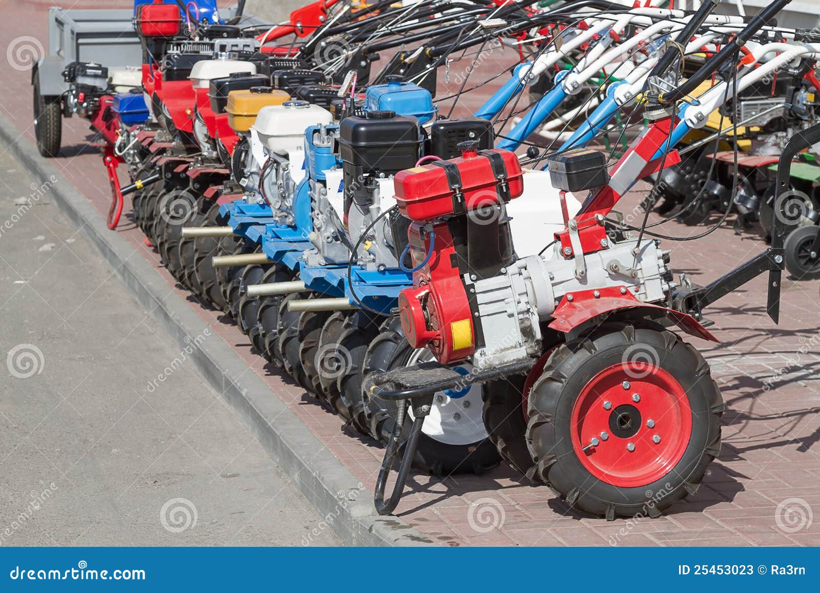 Motor cultivator stock image. Image of garden, work, cultivation 25453023