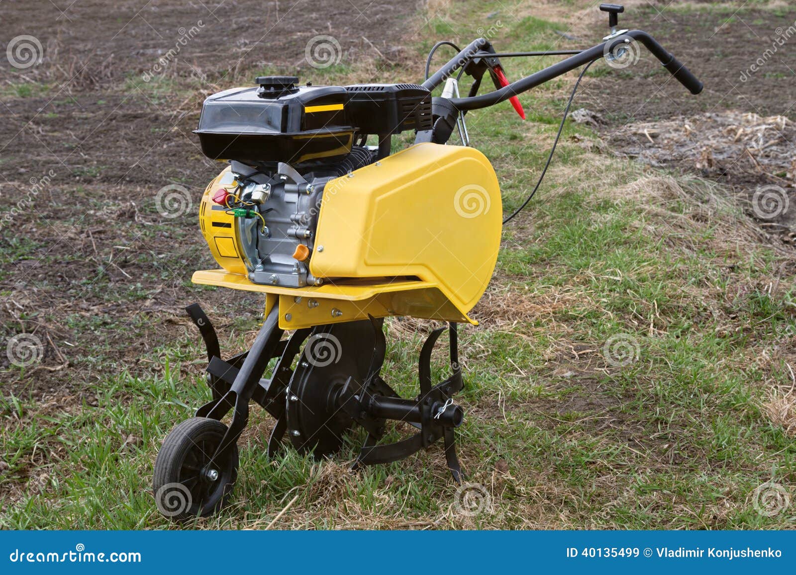 Motor cultivator stock image. Image of equipment, motor 40135499