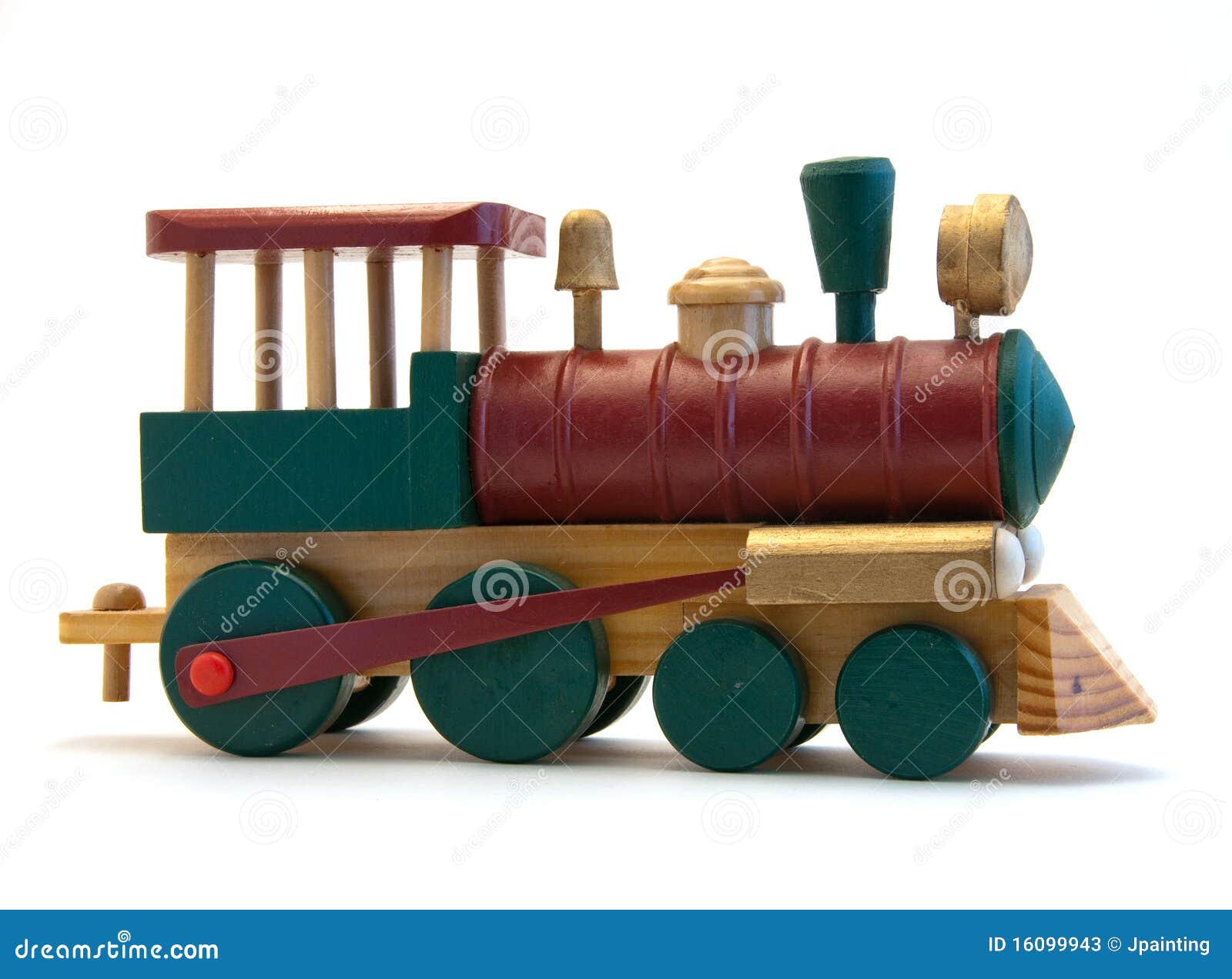 Motor De Madeira Do Trem Do Brinquedo Imagem de Stock - Imagem de modelo,  railway: 16099943