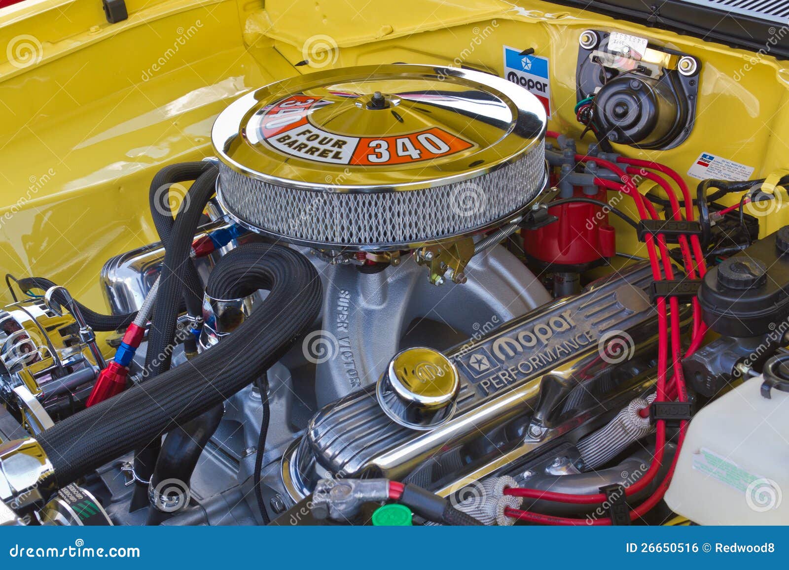 Motor de Mopar 340 foto editorial. Imagen de horsepower 26650516