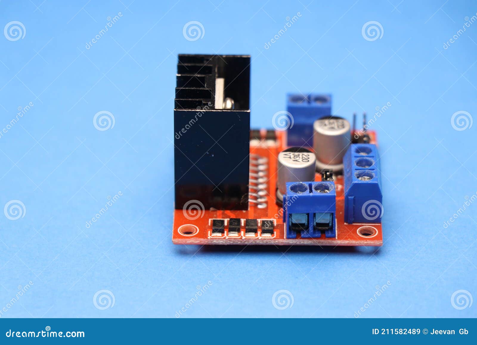 motor driver or stepper motor controller board used in interface between motor and control circuits used to make electronic