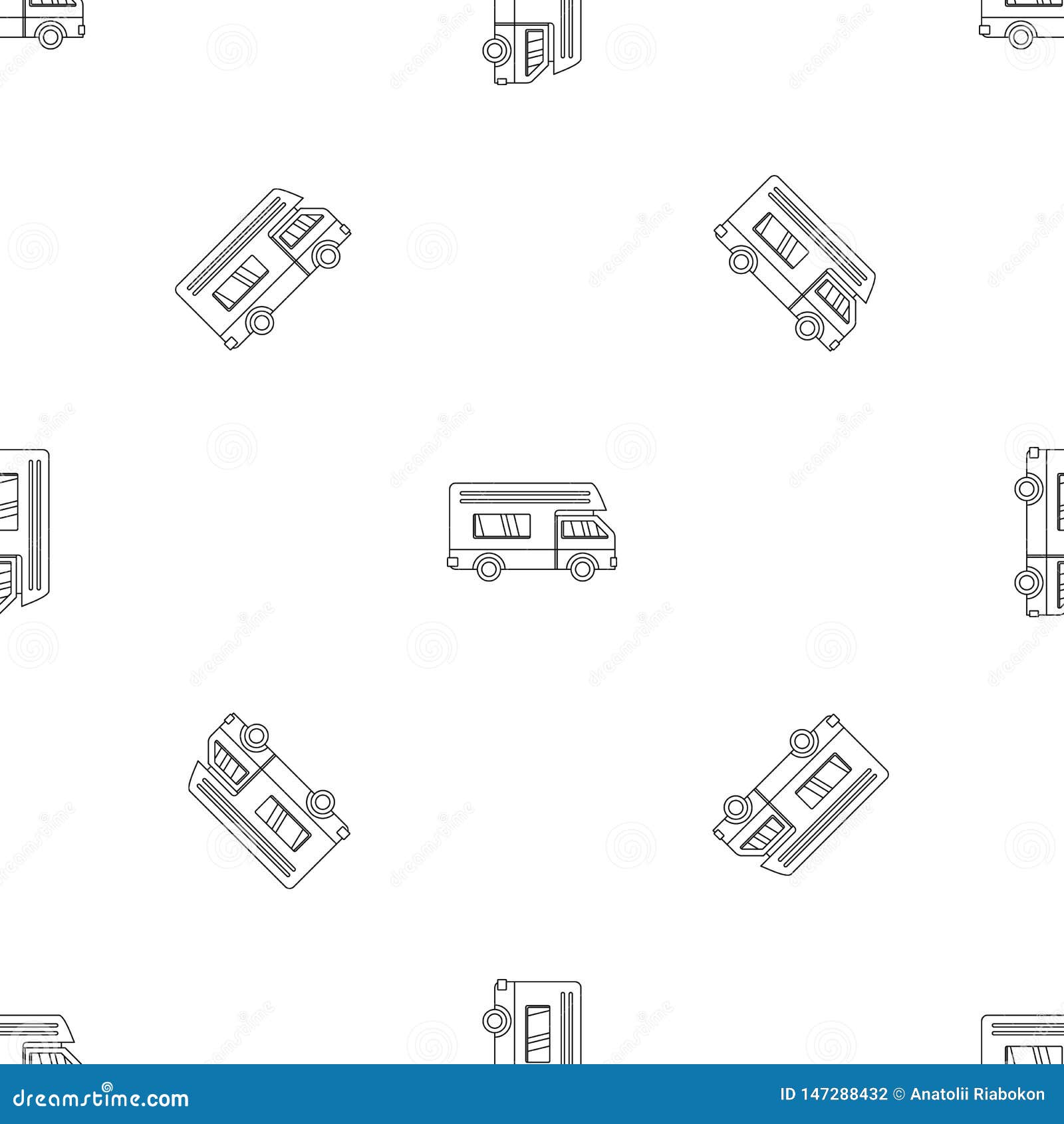 Motor House Pattern Seamless Vector Stock Vector Illustration of