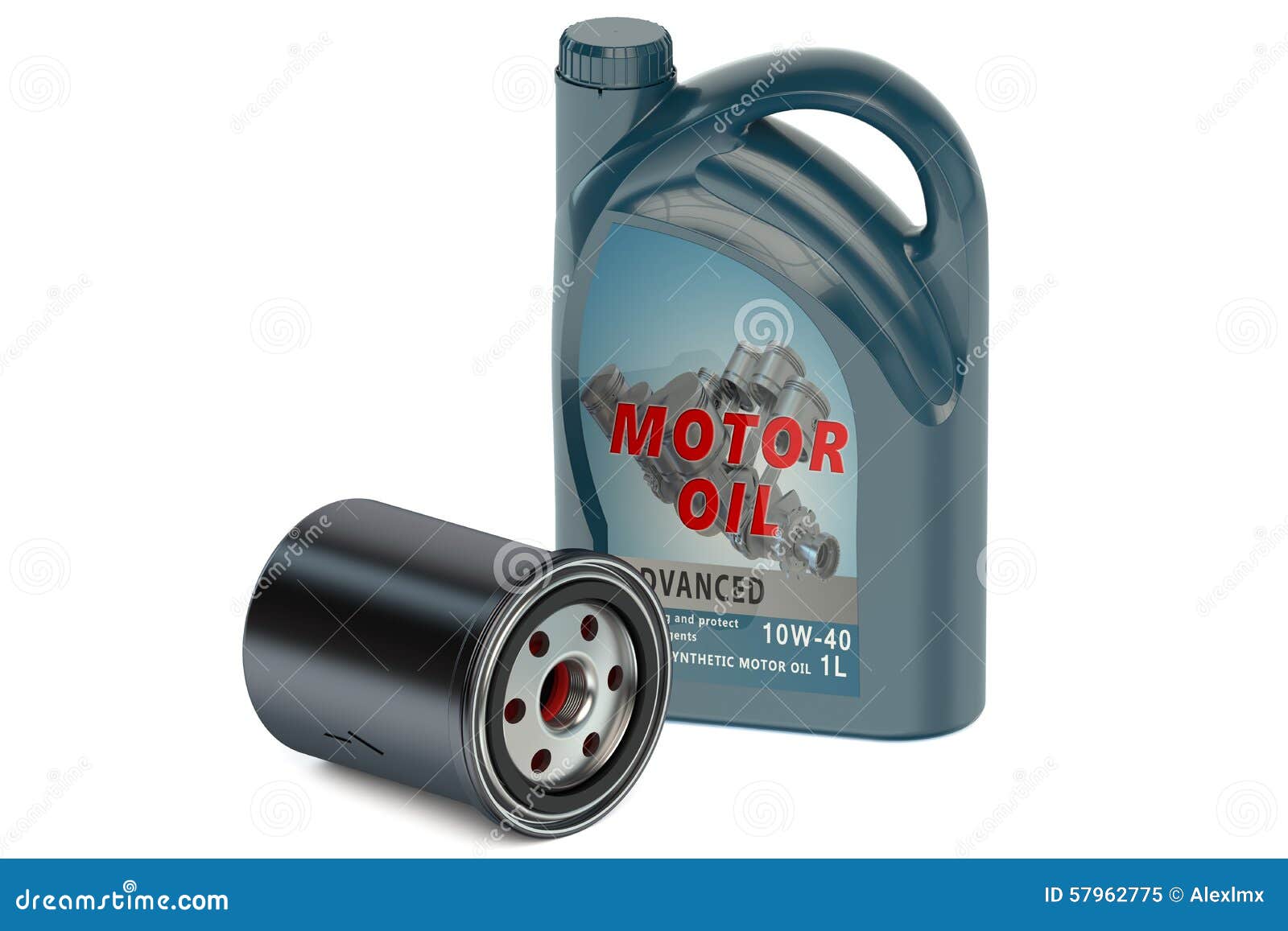 Motor oil and oil filter stock illustration. Illustration of automobile ...