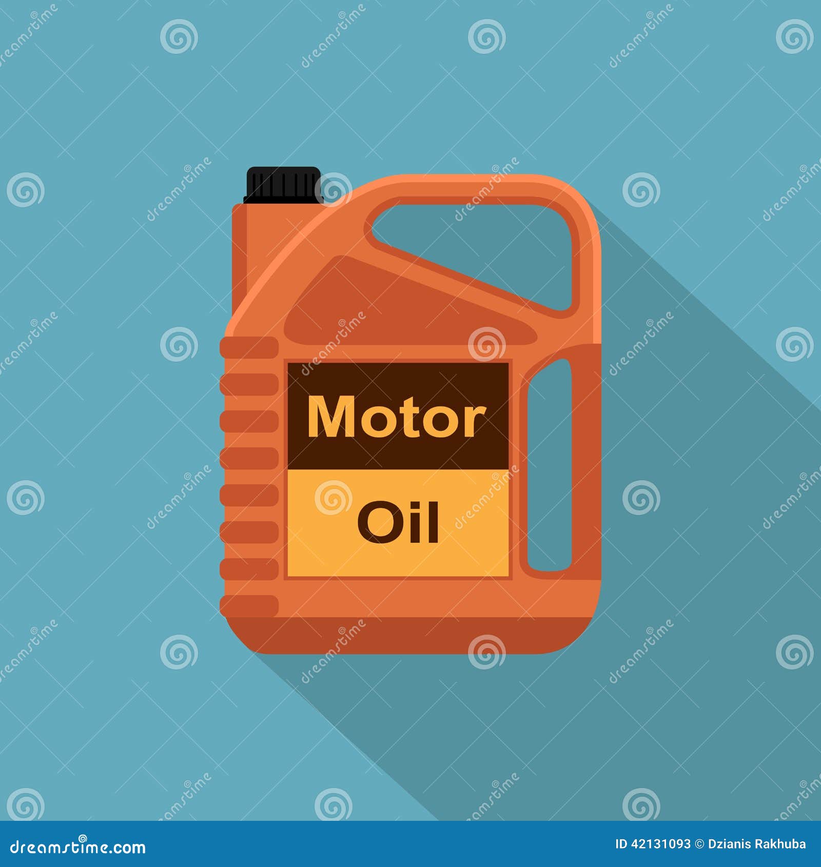 Picture of motor oil tank, flat style icon