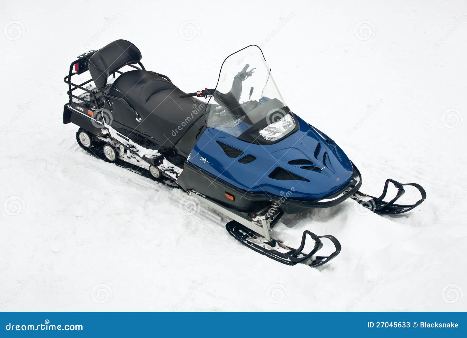 Motor Sled at White Snow Transport Stock Image - Image of winter, snow:  27045633