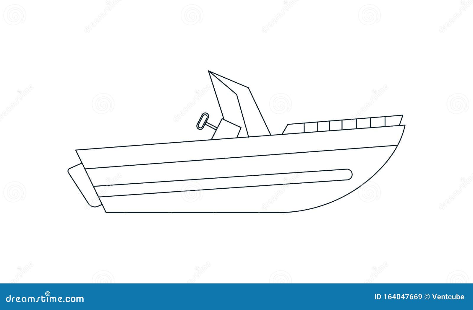 How to Draw Speed Boat Step by Step l Easy Drawing 