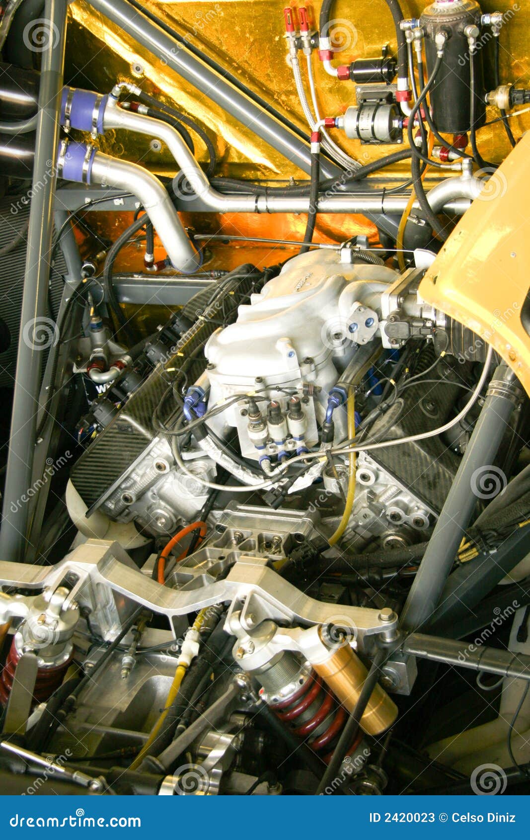 Sports car engine stock image. Image of engine, vintage 2420023