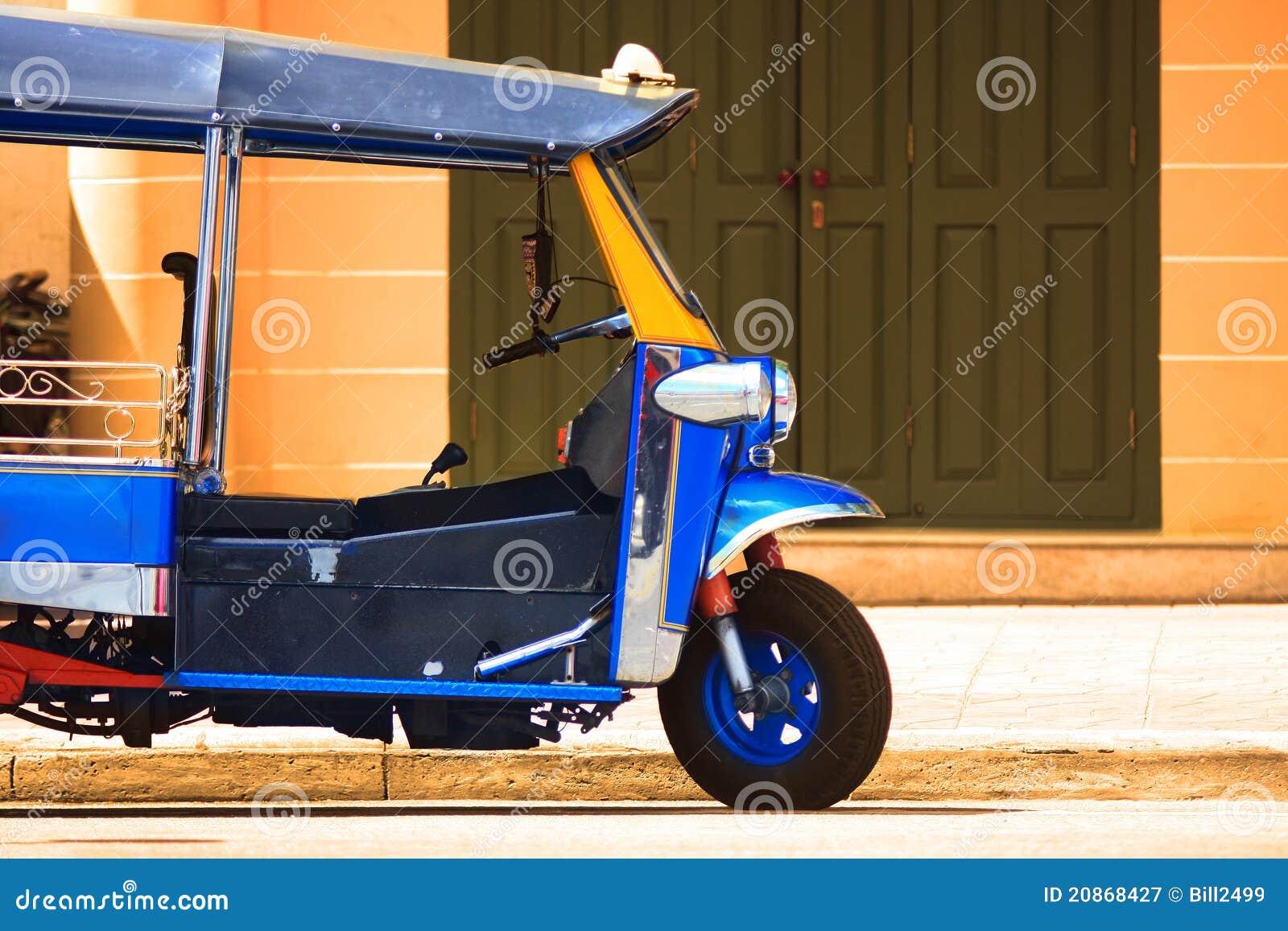Motor tricycle, Thailand stock image. Image of motor 20868427
