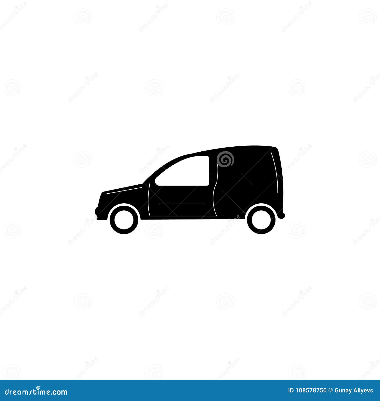 Motor Van Icon. Car Type Simple Icon. Transport Element Icon. Premium ...