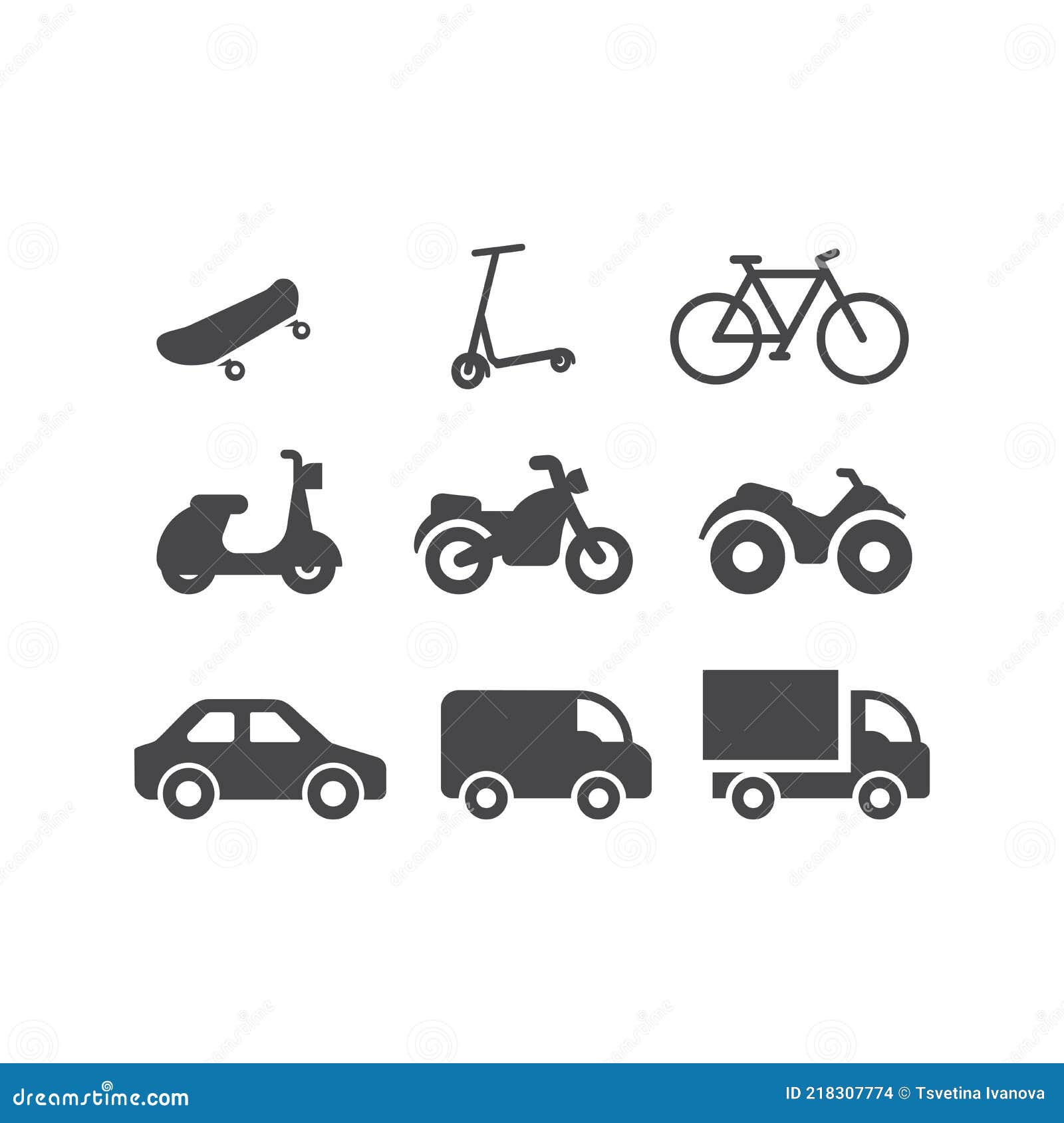 Motor Vehicle Car And Truck Vector Icon Set Stock Vector Motor Vehicle Car And Truck Vector Icon Set Stock Vector
