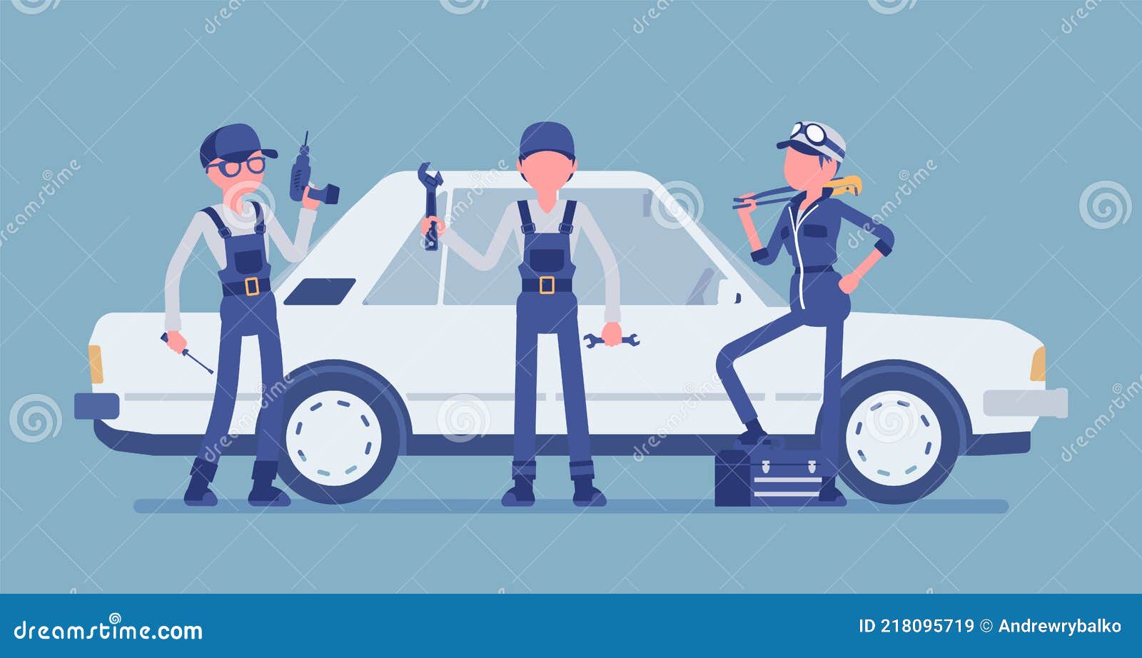 motor vehicle service or car tune-up station