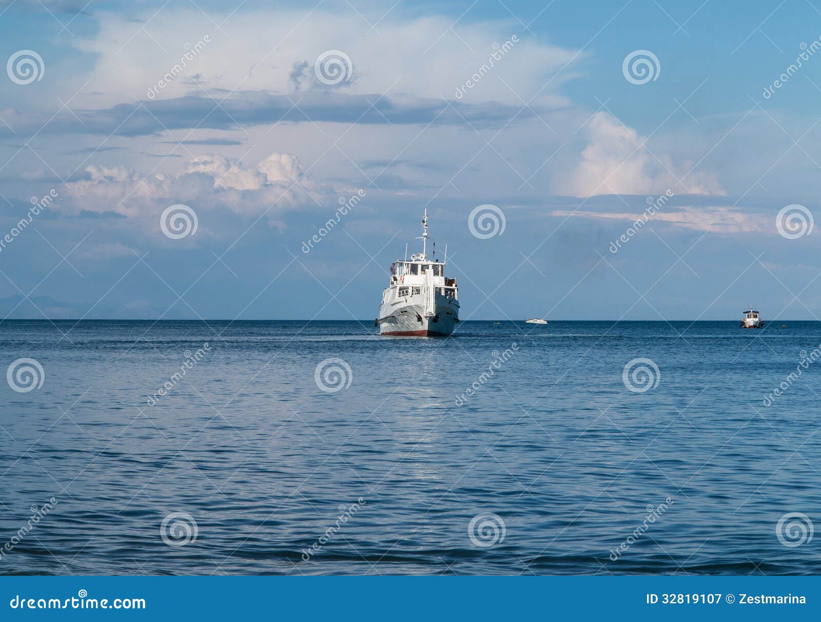 Motor vessel stock image. Image of afloat, crimea, tour 32819107