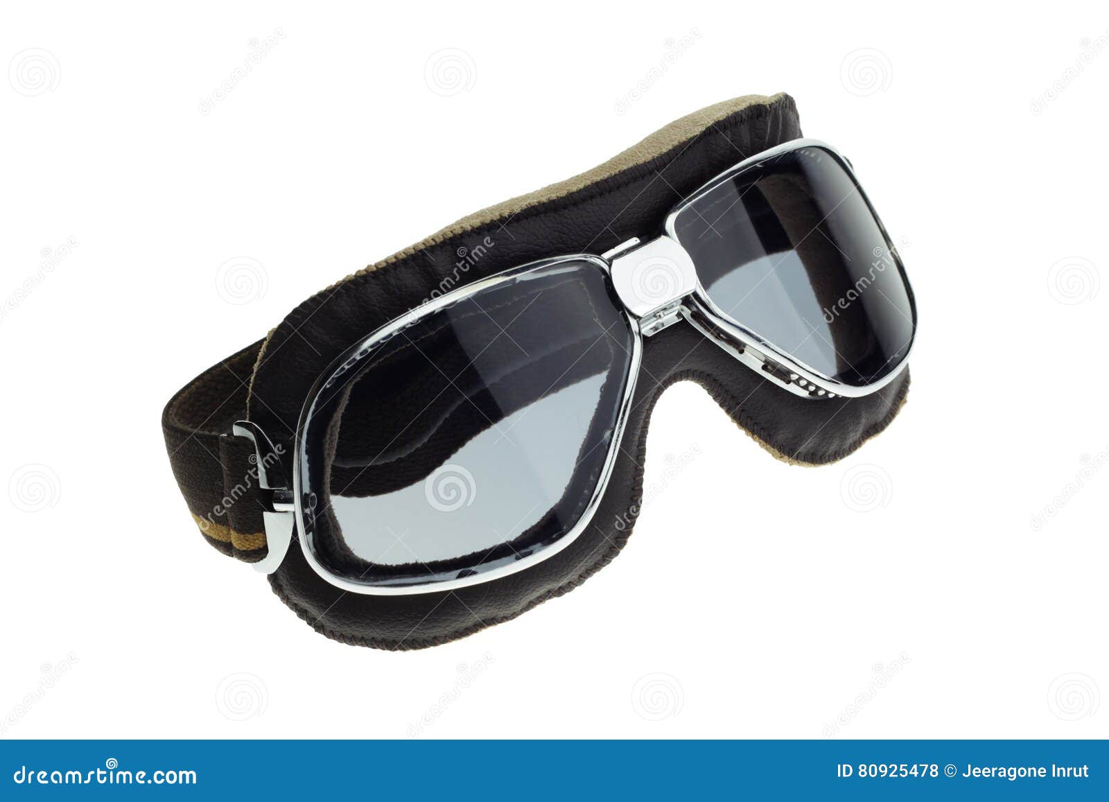 Motorbike classic goggles stock photo. Image of wear 80925478