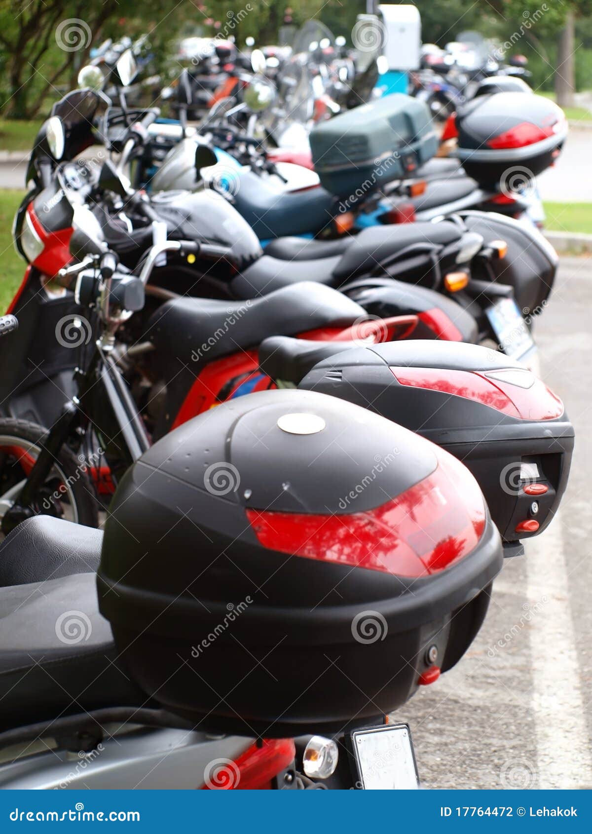 motorbikes parking