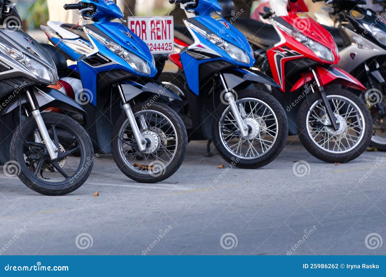 Motorbikes for Rent in Thailand Editorial Photography Image of bike