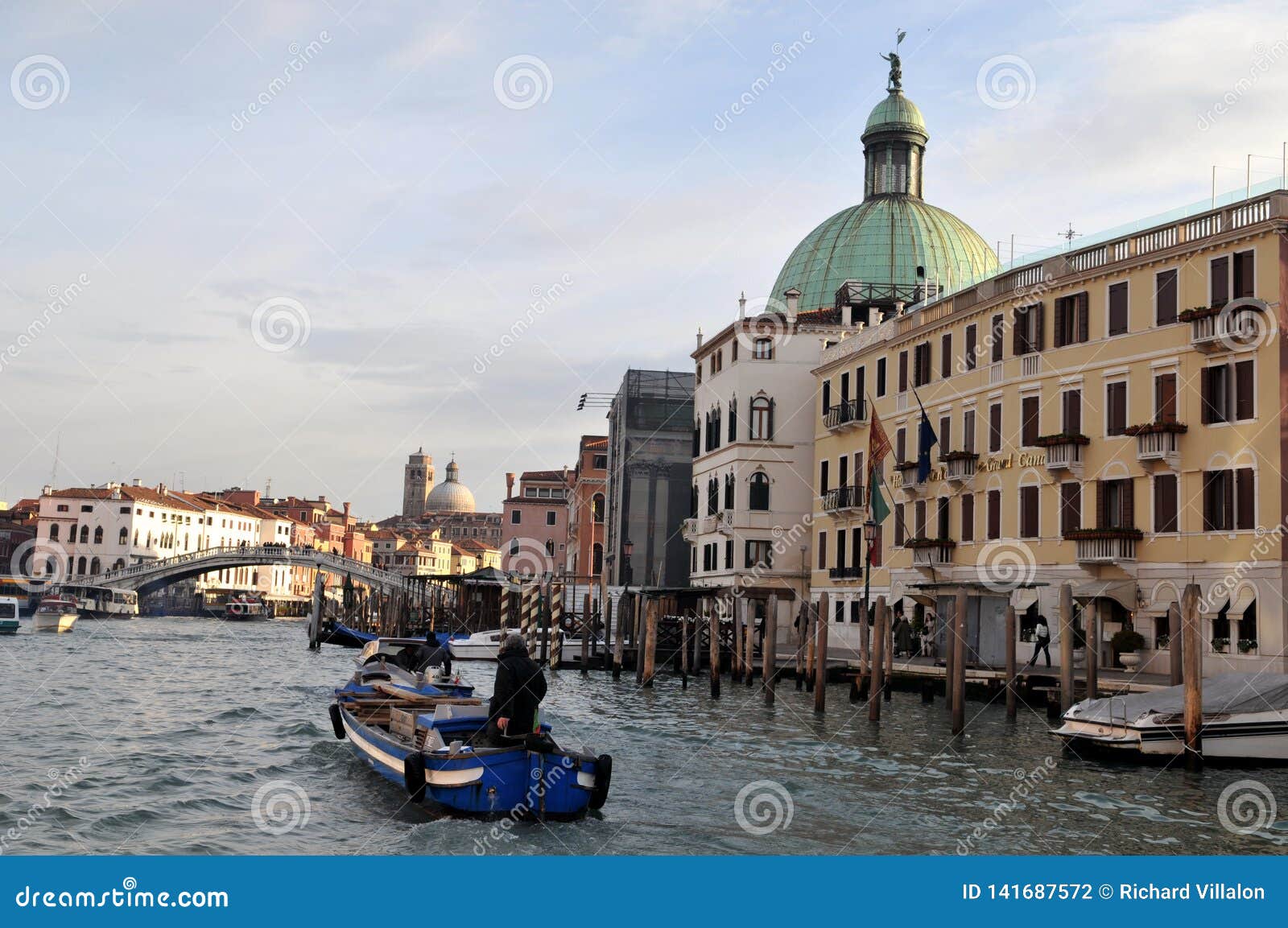 motorboat in venice