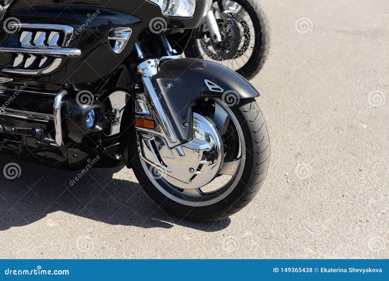 Motorcycle Black Wheel Front Part Editorial Stock Photo Image of technology, bike 149365438