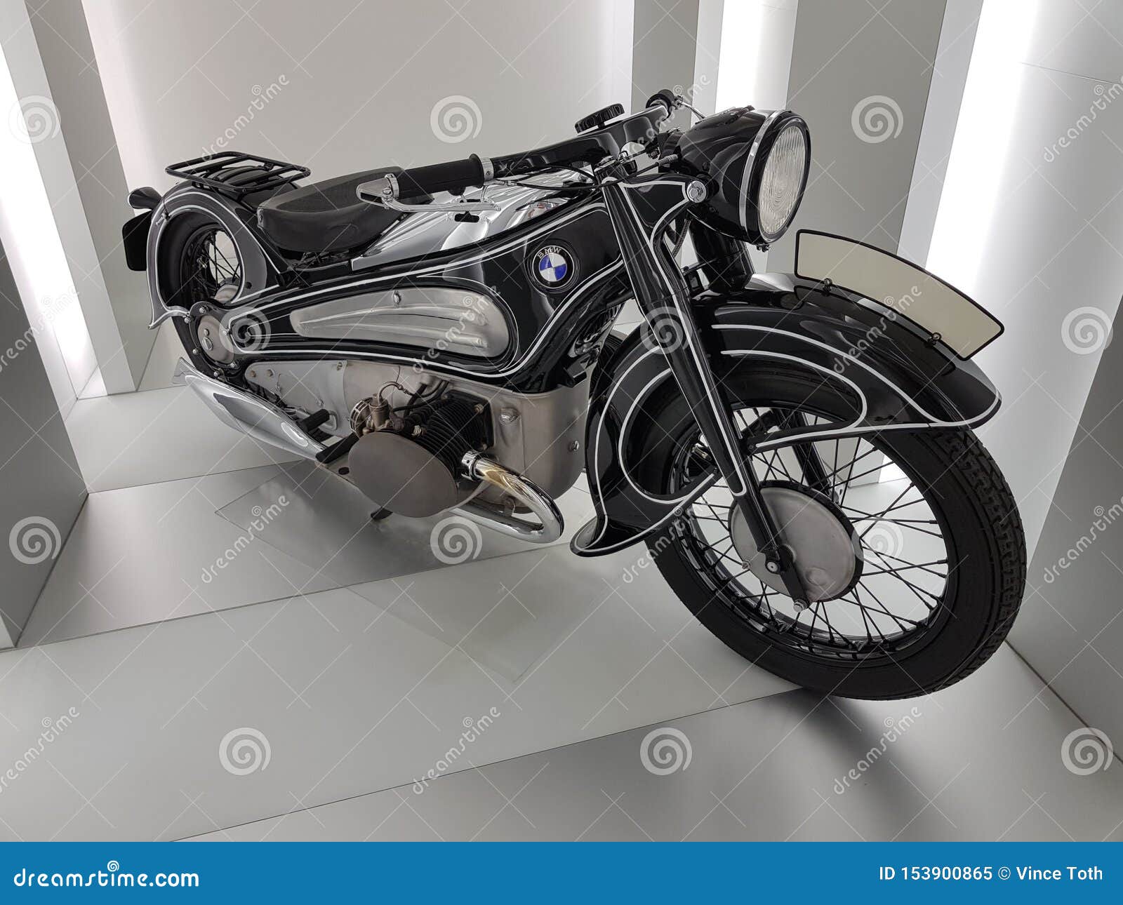 Motorcycle in the BMW Museum Editorial Image - Image of classic