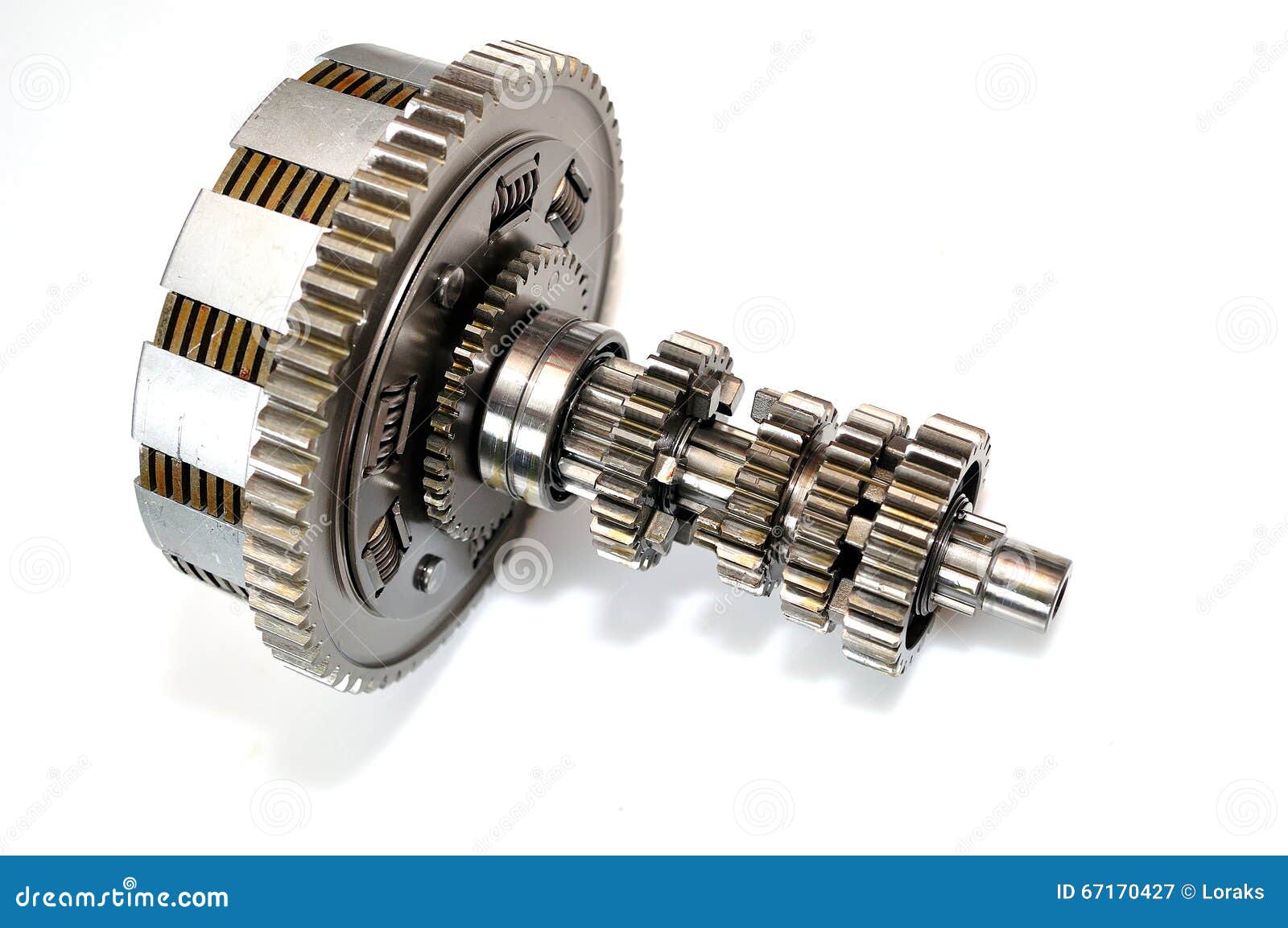 Motorcycle Clutch with Gears. Stock Image Image of motor, plate 67170427