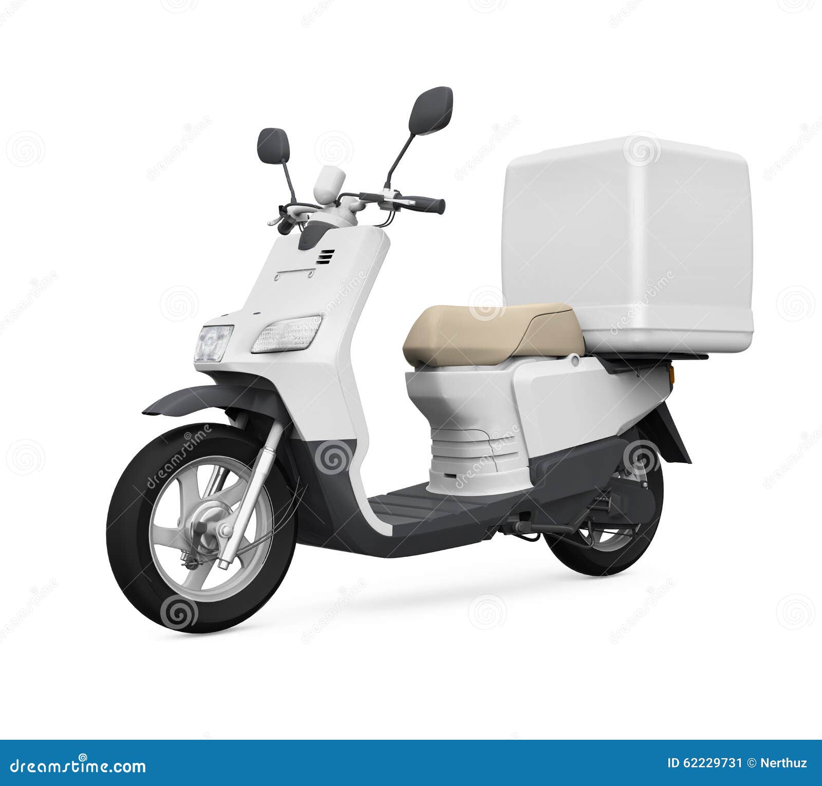 Download Motorcycle Delivery Box stock illustration. Illustration of vehicle - 62229731