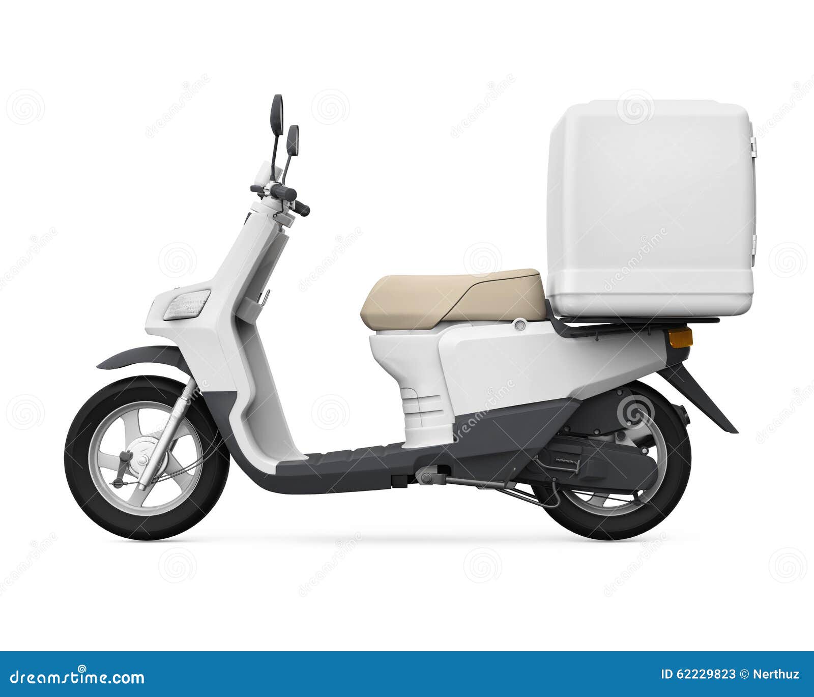 Download Motorcycle Delivery Box stock illustration. Illustration of shipping - 62229823
