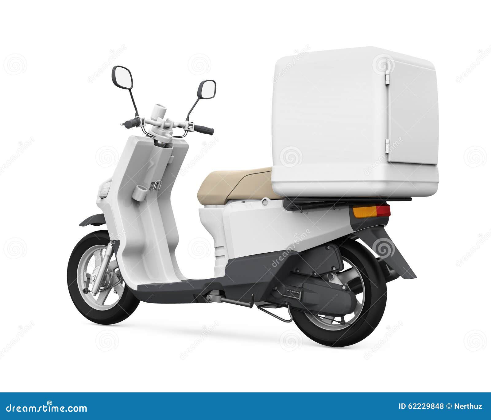 Motorcycle Delivery Box Stock Illustration - Image: 62229848