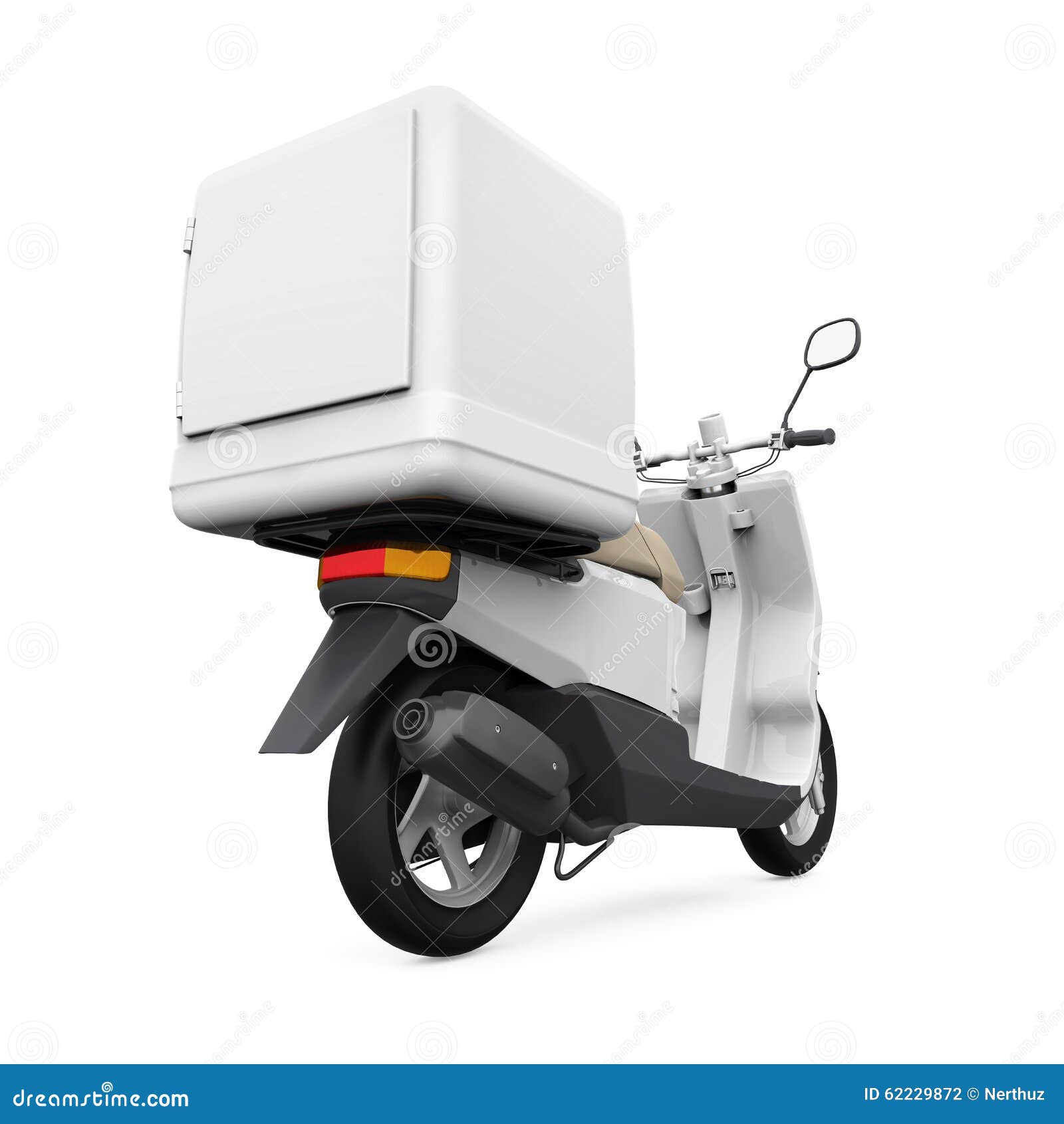 Download Motorcycle Delivery Box stock illustration. Illustration ...