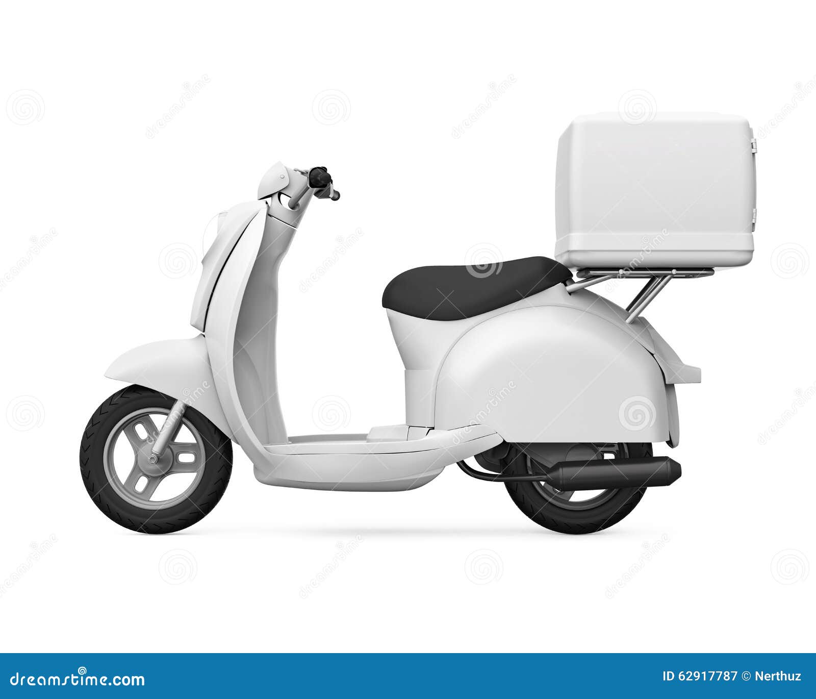 Download Motorcycle Delivery Box Stock Illustration - Image: 62917787