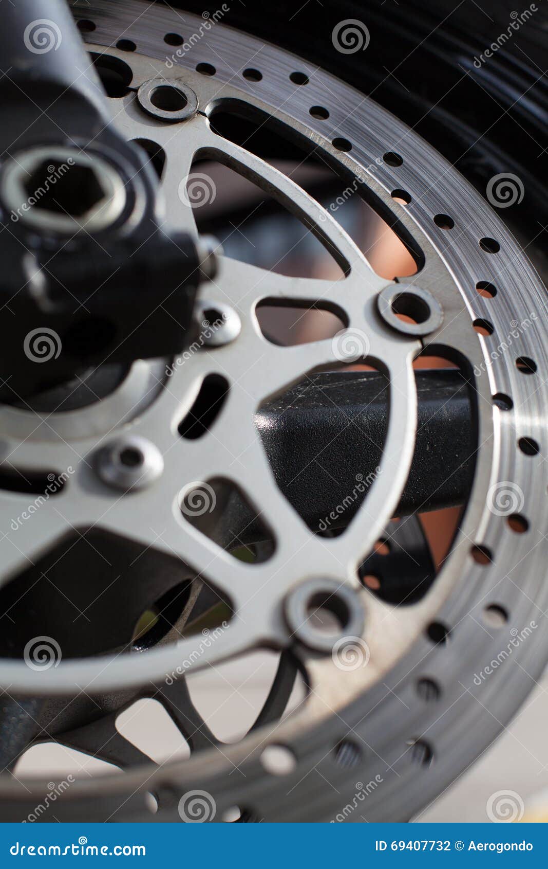 Motorcycle disc brakes stock photo. Image of design, motorcycle 69407732