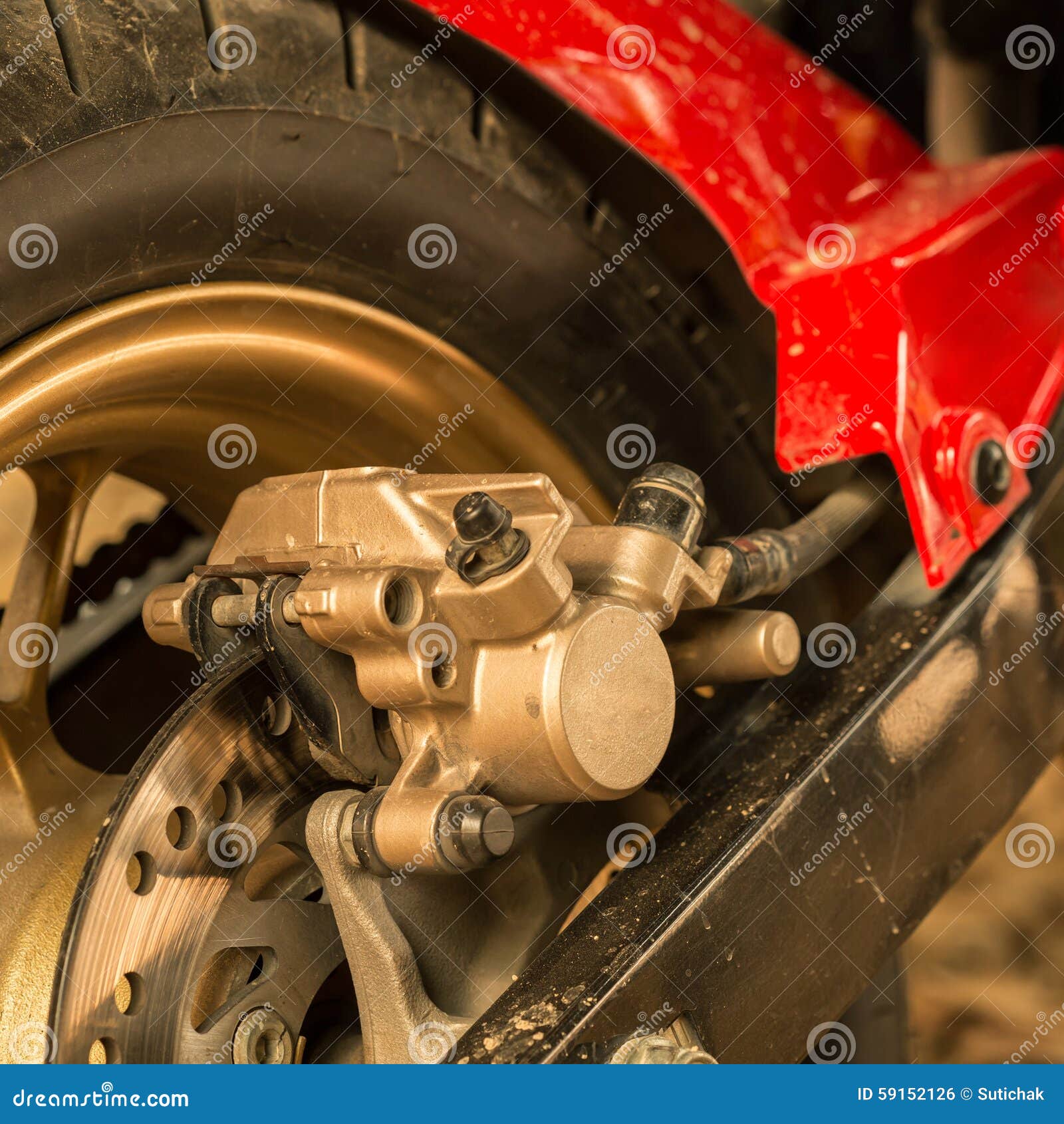 Motorcycle disc brakes stock photo. Image of closeup 59152126