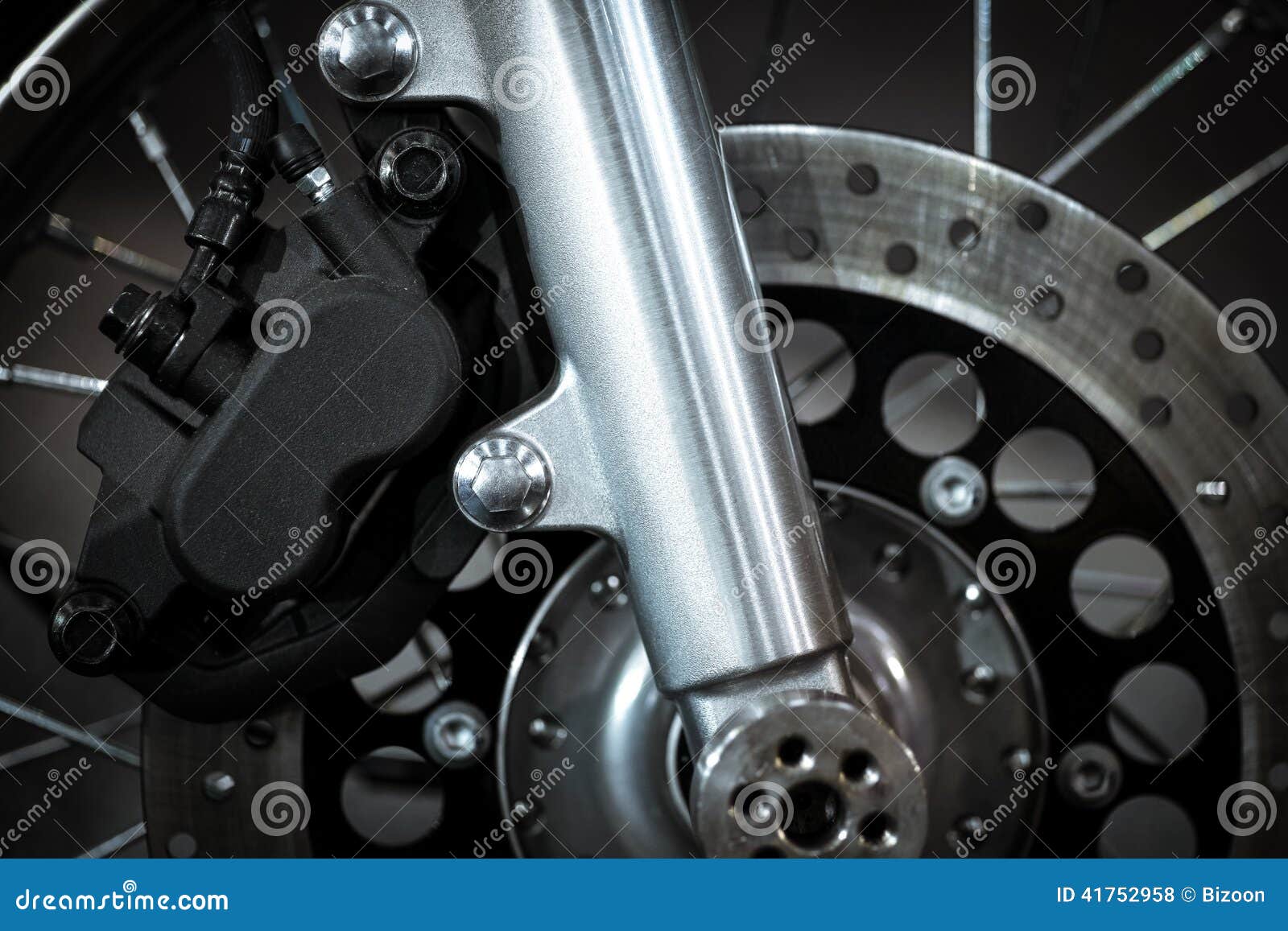 Motorcycle disk brake stock photo. Image of shiny, motorcycle 41752958