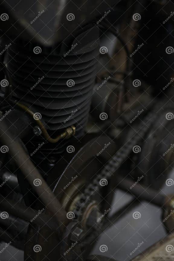 Motorcycle engine stock photo. Image of machinery, machine 53706338