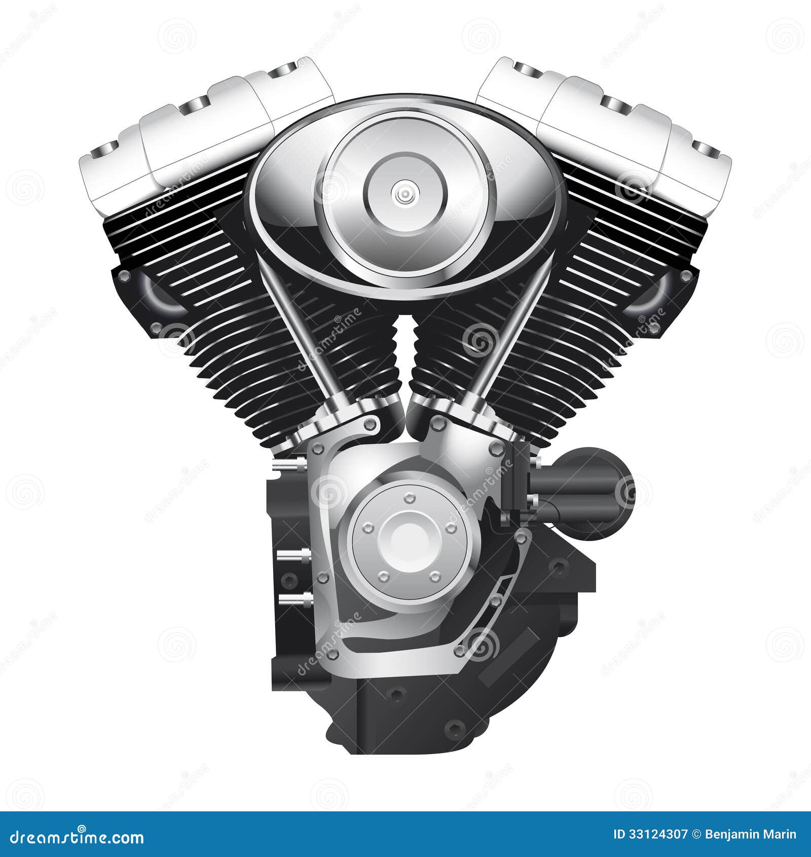 Motorcycle Engine Royalty Free Stock Photography - Image: 33124307