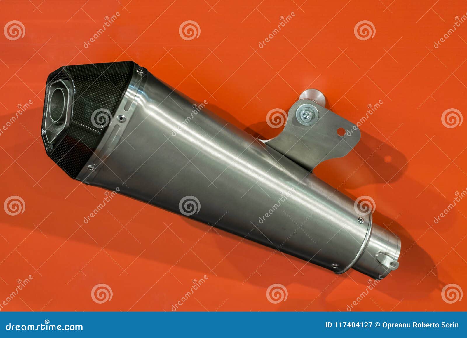 Motorcycle exhaust pipe stock image. Image of motorcycle - 117404127