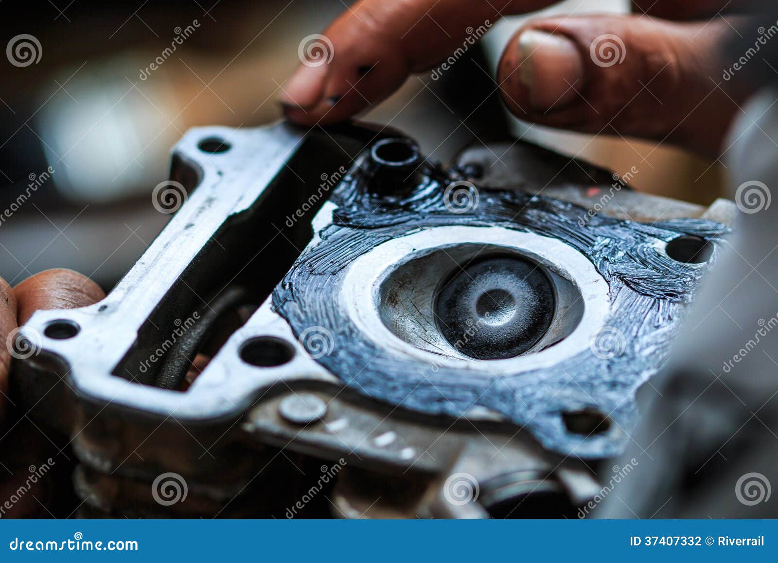 Motorcycle fixing stock photo. Image of motorcycling 37407332