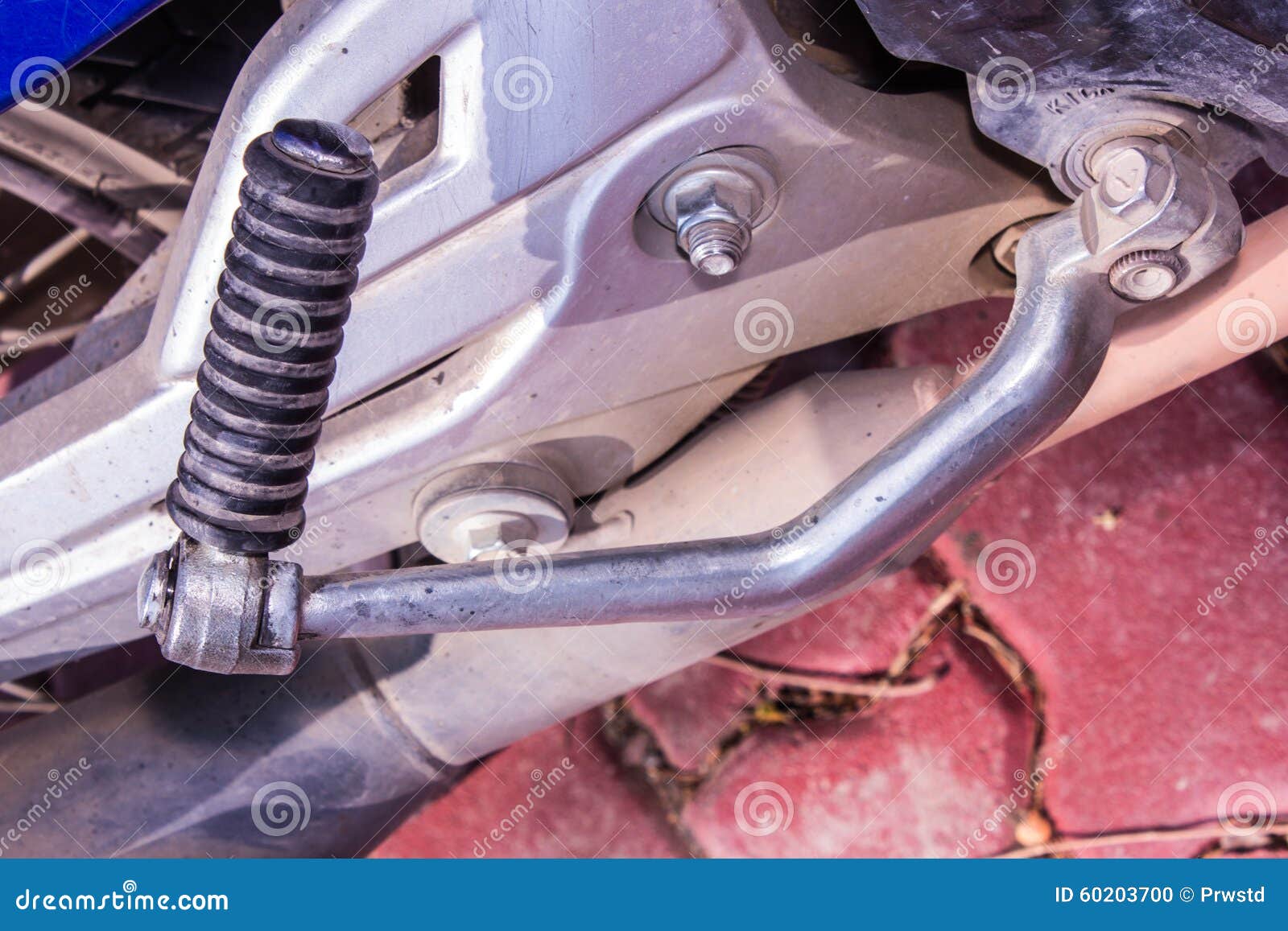 Motorcycle foot kick start stock photo. Image of lever - 60203700