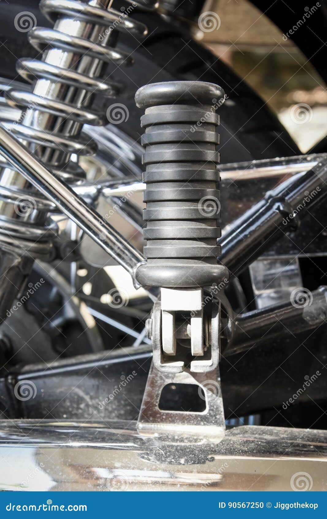 Motorcycle footrest stock photo. Image of iron, motor 90567250