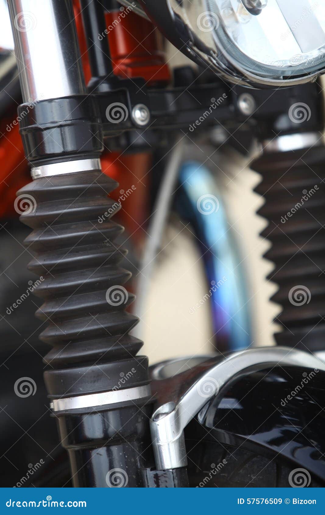 Motorcycle Front Shock Absorber Stock Image Image of motorcycle