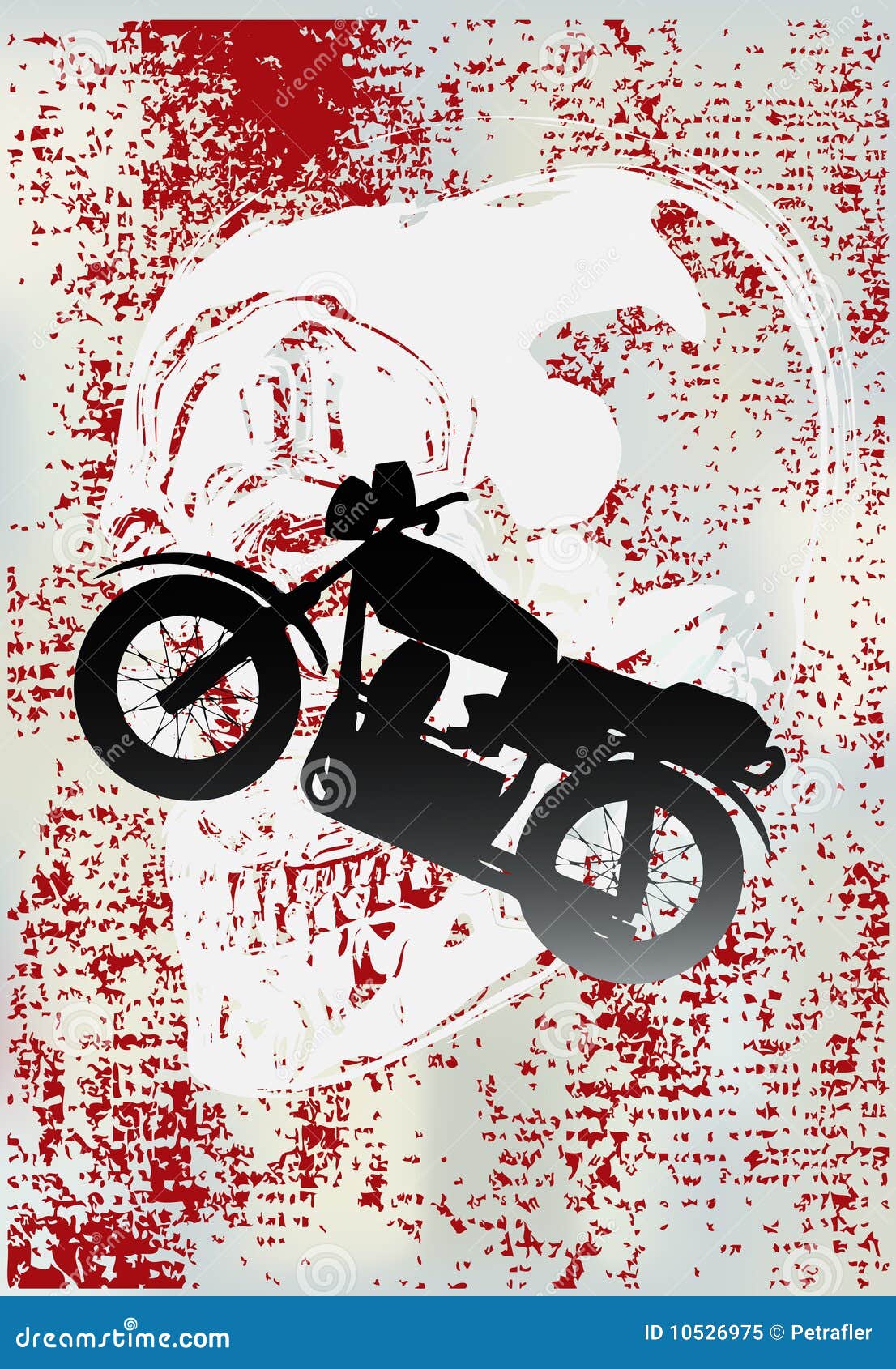 Motorcycle Grunge stock vector. Illustration of head 10526975
