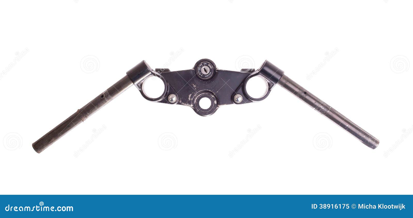 Motorcycle Handlebars without Instruments Stock Image Image of chrome, biker 38916175