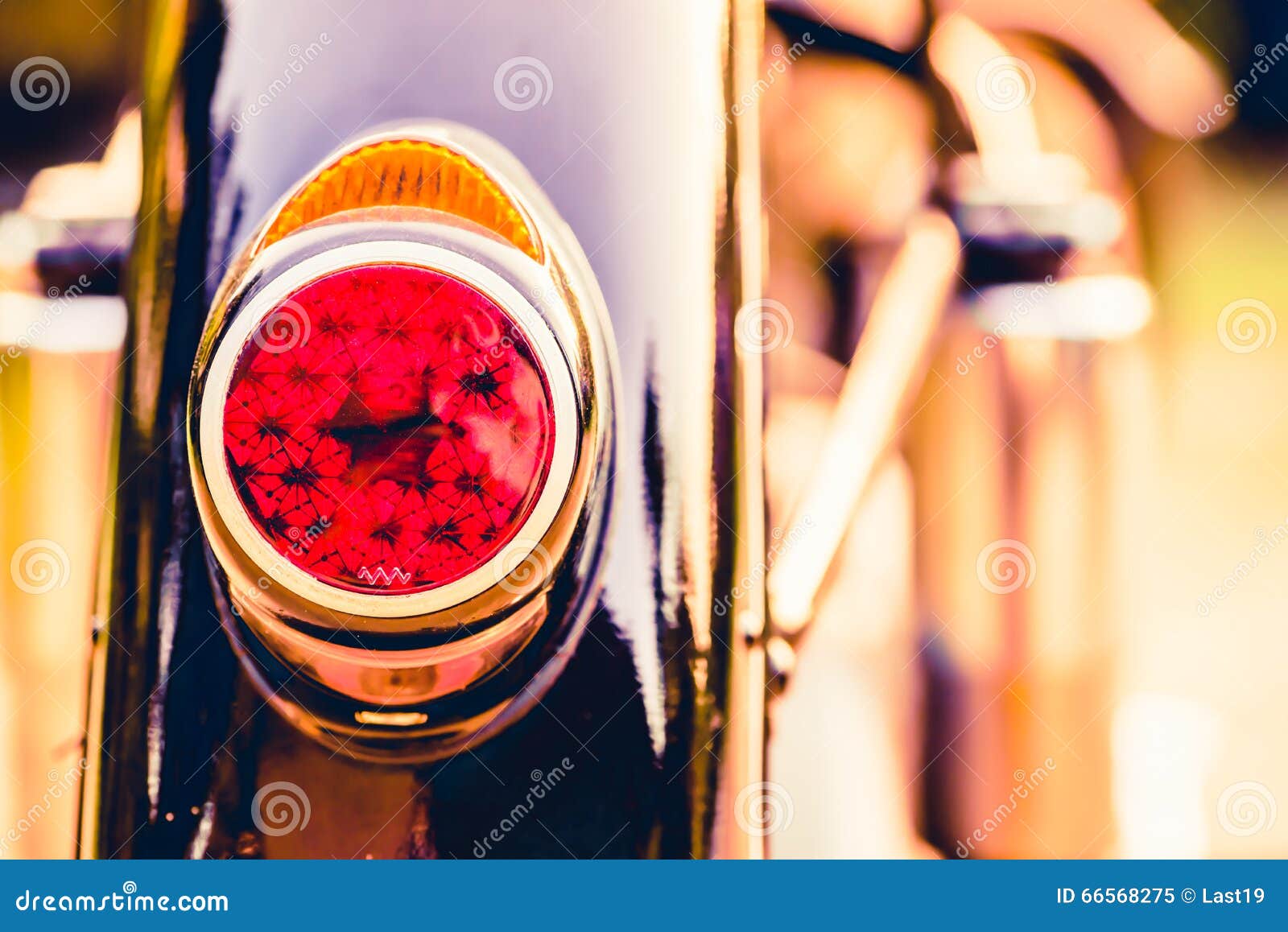 Motorcycle Headlight and Horn,Motorcycles, Classic Stock Image Stock