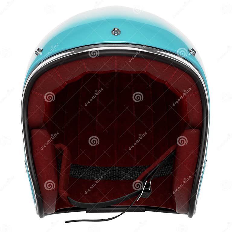 Motorcycle Helmet Turquoise Front Stock Photo - Image of clothing