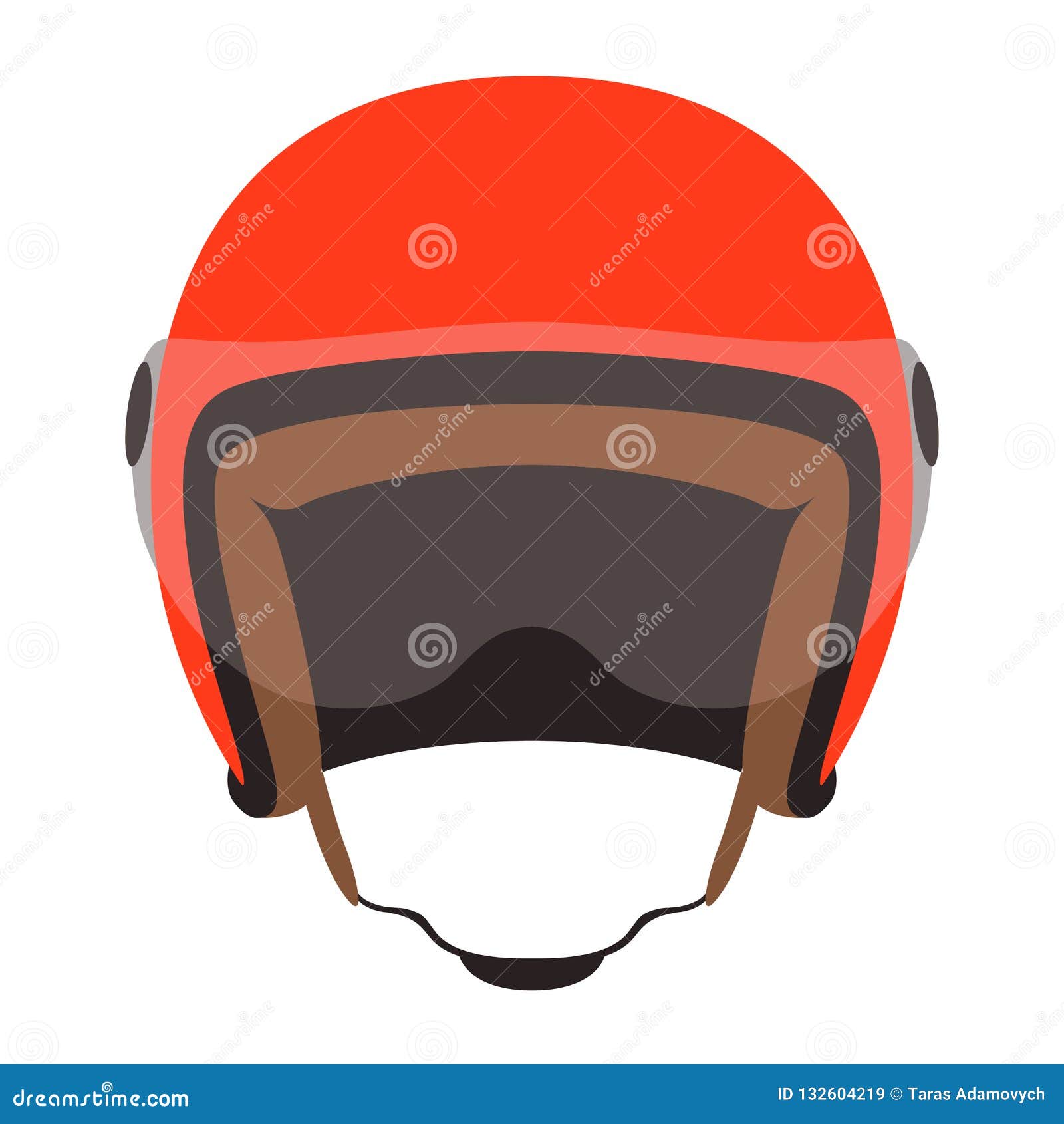 ost Kollega Studiet Motorcycle Helmet Vector Illustration ,flat Style Stock Vector -  Illustration of race, flat: 132604219