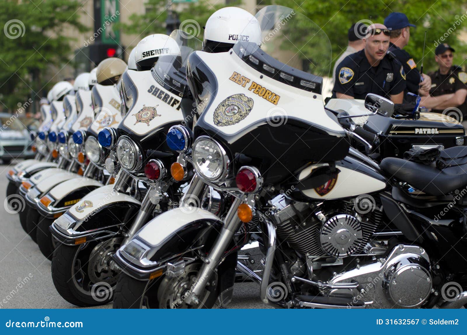 Police Motorcycles Leading Parade Editorial Photography - Image of