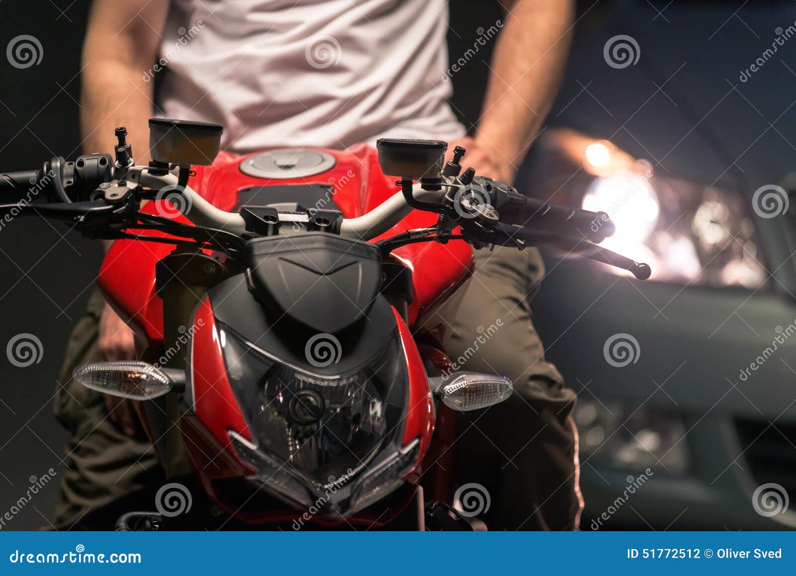 Motorcycle Parking in Garage Stock Photo Image of clean, garage 51772512