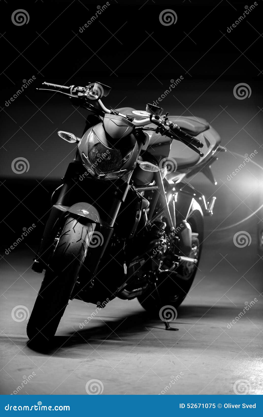 Motorcycle Parking in Garage Stock Image Image of powerful, motorcycle 52671075